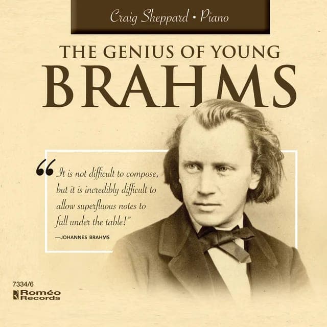 The Genius of the Young Brahms album cover